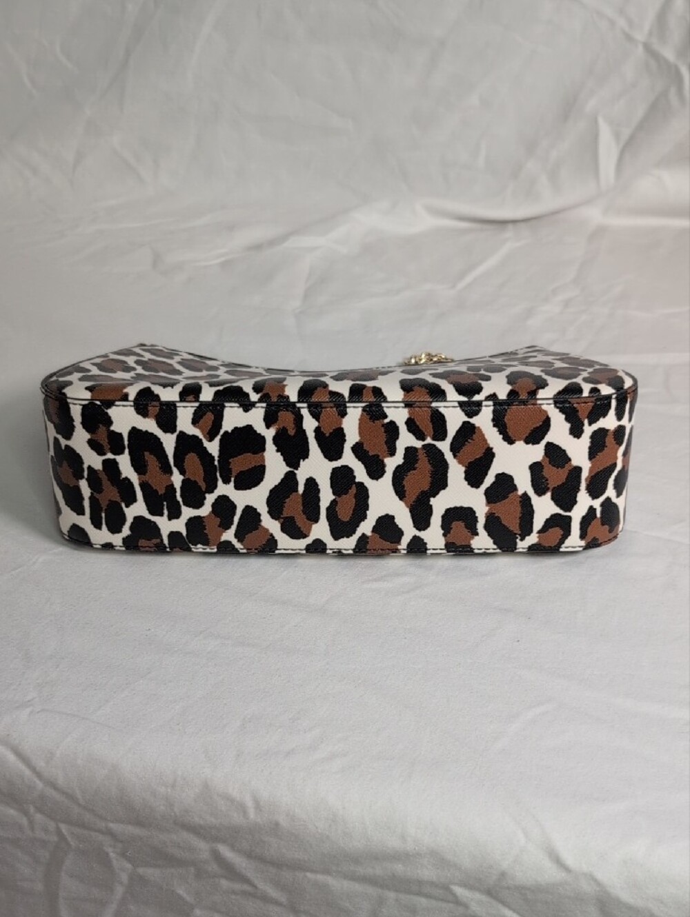 kate spade Leopard Print Chain Shoulder Bag in White, Brown, Black - Picture 4 of 8